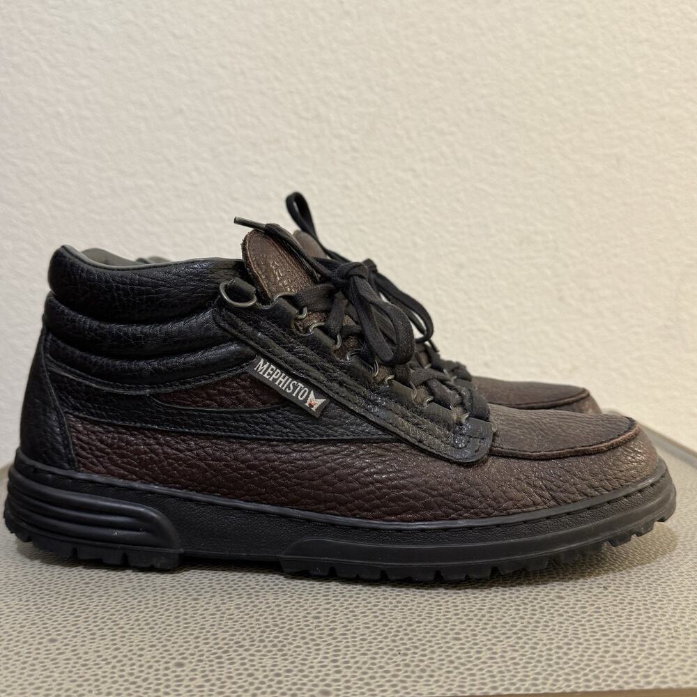 Mephisto Trampolins Chukka Boot Women 9.5 Brown Grain Pebble Leather Waterproof